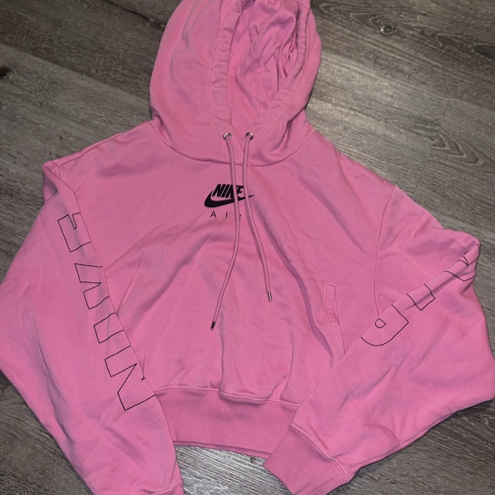 Women’s Nike Sweatshirt Hooded Cropped Size XS - Picture 2 of 3